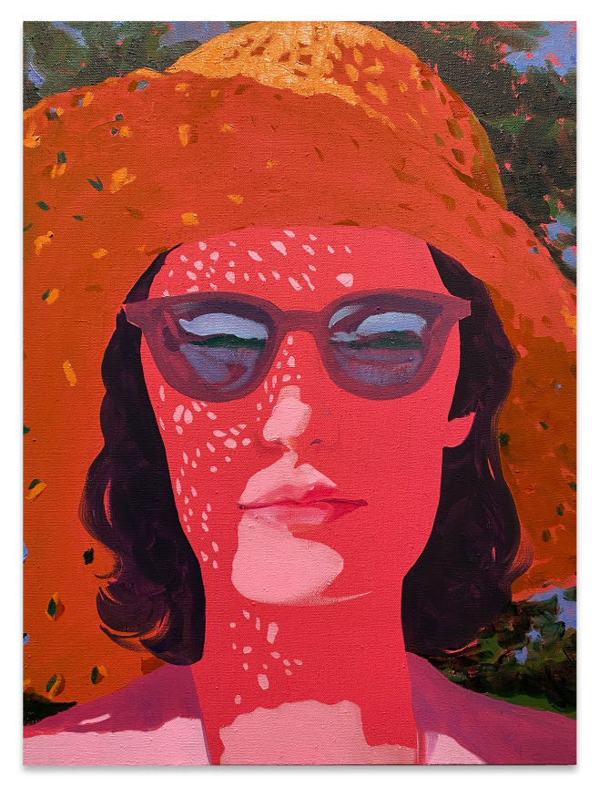 Sebastian Blanck, Hot Hat, 2020, Oil on linen,&nbsp;28 x 21 inches,&nbsp;71.1 x 53.3 cm,&nbsp;MMG#32448