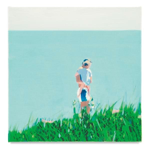 Dunes Detail, 2017, Mixed media oil on canvas, 14 x 14 inches, 35.6 x 35.6 cm, AMY#28925