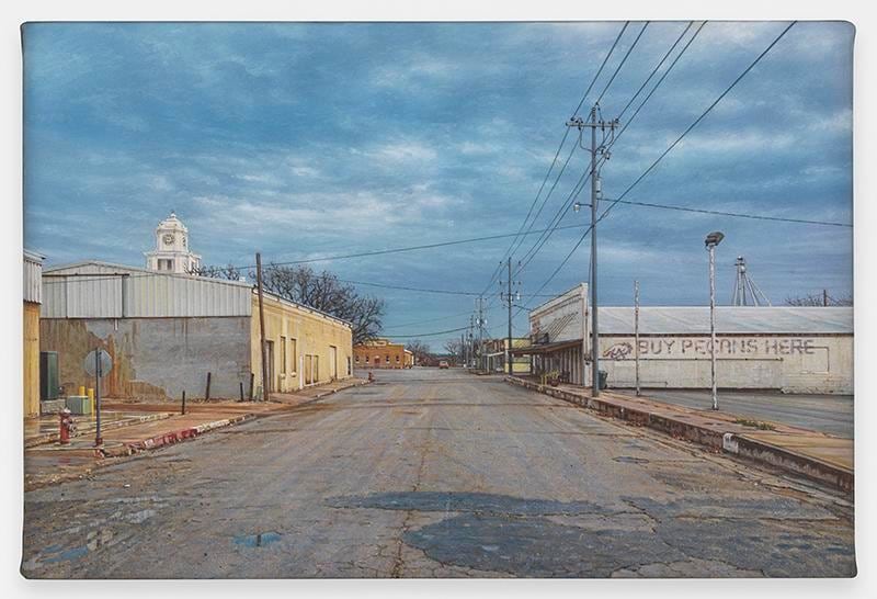 View of San Saba, 2017, Acrylic on canvas, 5 x 7 1/2 inches, 12.7 x 19.1 cm, AMY#29035