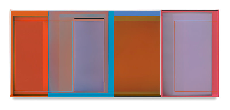 Funhouse, 2016, Acrylic on canvas, 15 x 36 inches, 38.1 x 91.4 cm, AMY#28490