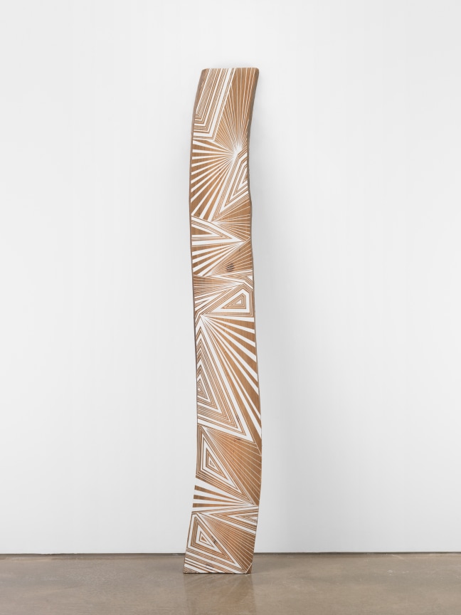 Taken from the Savannah River #2, 2014, Acrylic on cypress, 79 1/2 x 9 1/2 x 1 inches, 201.9 x 24.1 x 2.5 cm, MMG#28947