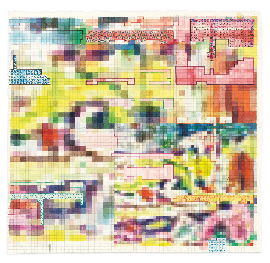 joyoflife2019, 2019, Watercolor, ink and graphite on paper, 14 1/4 x 15 inches, 36.2 x 38.1 cm, MMG#33105