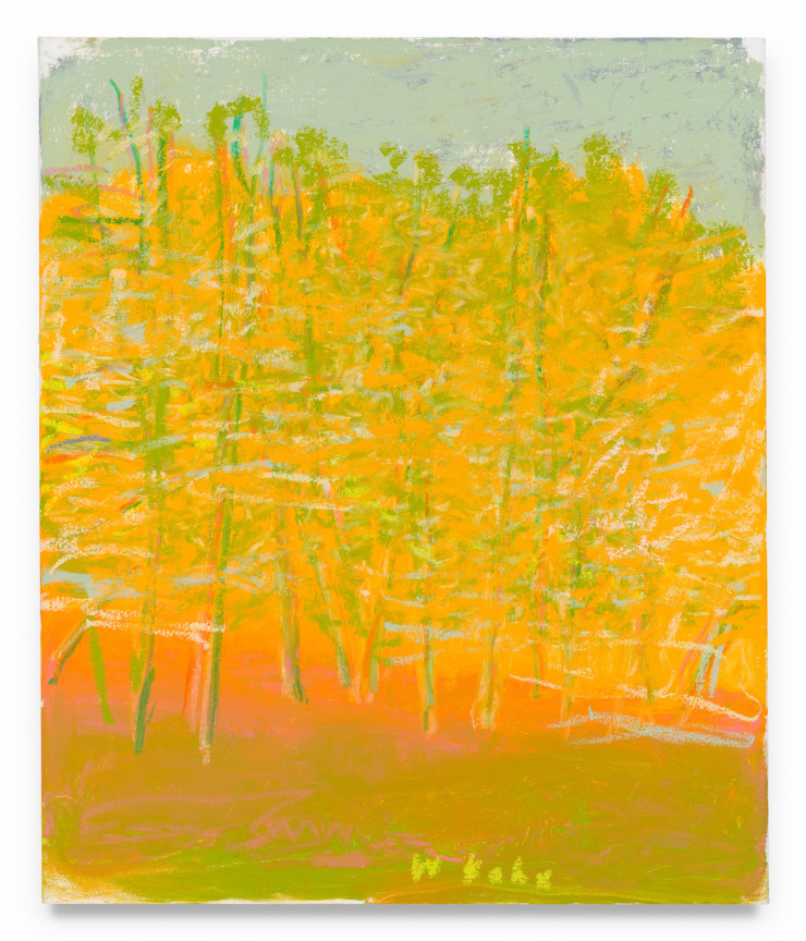 Gray Green Bottom, Blue Gray Top, 2019, Oil on canvas, 26 x 22 inches, 66 x 55.9 cm, MMG#31826