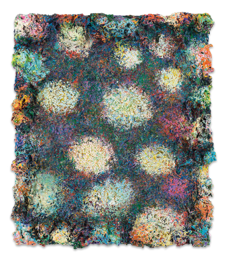 DeepDrippings (Midnight Austin Laze Version), 2020, Oil on board, 25 1/2 x 21 inches, 64.8 x 53.3 cm, (MMG#32152)