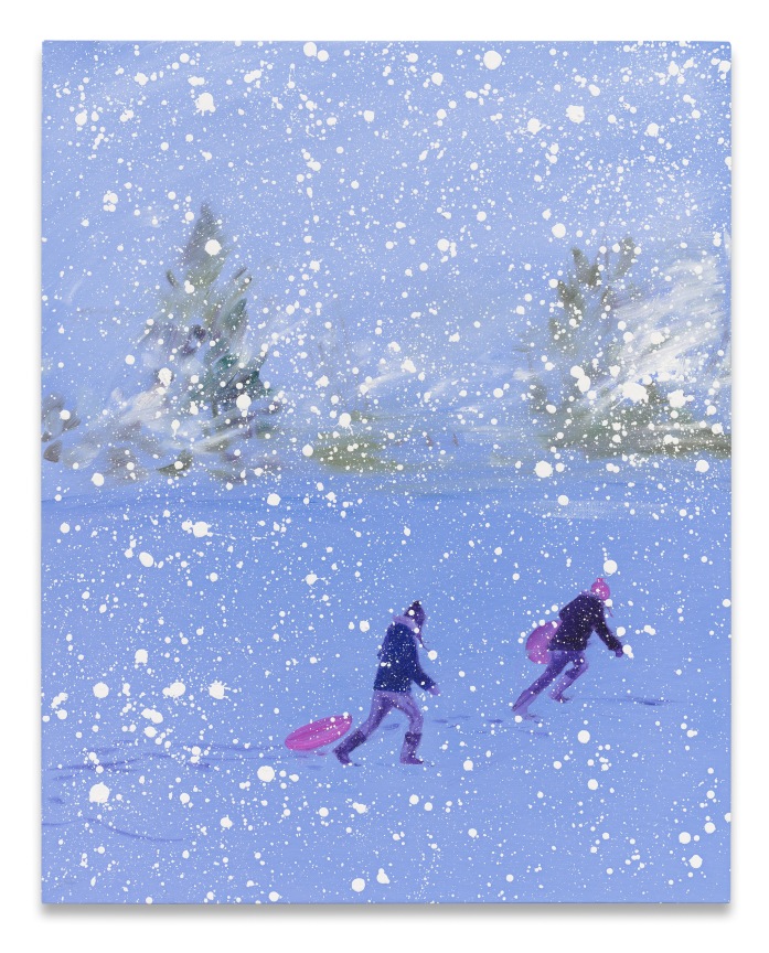 Sledding Storm, 2021, Oil on linen, 30 x 24 inches, 76.2 x 61 cm, MMG#35499