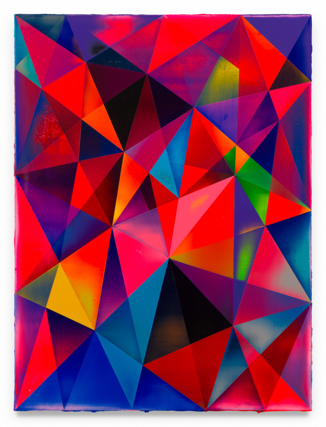Starburst, 2025, Acrylic on linen, 47 1/4 x 35 1/2 inches, 120 x 90.2 cm, MMG#37501