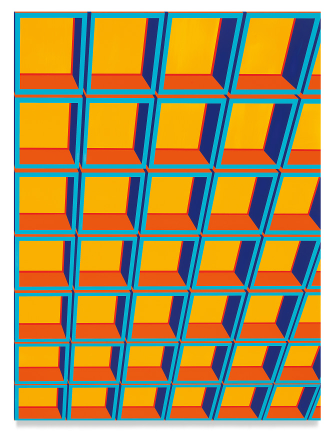 909 3rd Ave, Interior, 2022, Acrylic on dibond, 40 x 30 inches, 101.6 x 76.2 cm, MMG#34668