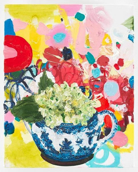 Hydrangea, 2009, Oil on canvas, 10 x 8 inches, 25.4 x 20.3 cm