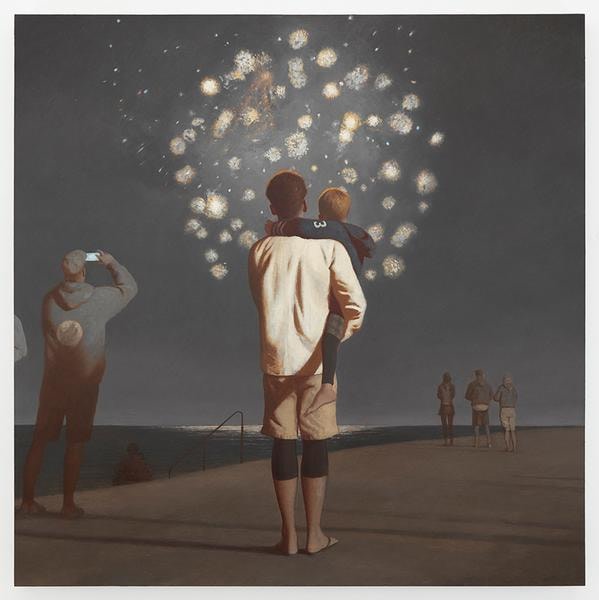 Fourth of July, 2016, Oil on linen, 60 x 60 inches, 152.4 x 152.4 cm, AMY#28358
