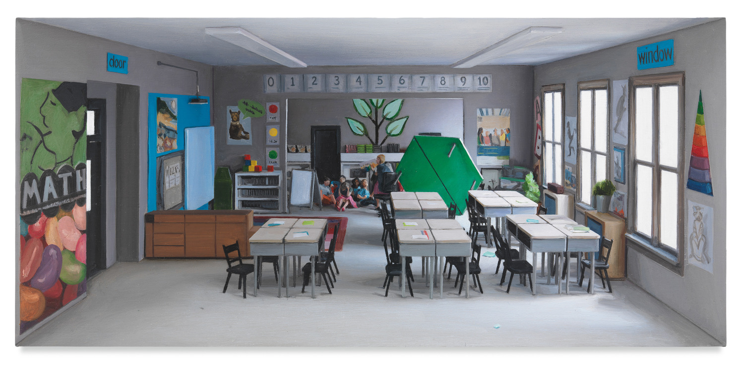 Amy Bennett, Drills, 2018, Oil on panel