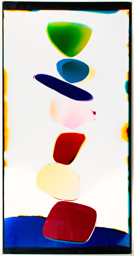 Healing Stone Stack, 2022,&nbsp;Analog chromogenic photogram on fujiflex, 42 x 50 inches, 106.7 x 127 cm, MMG#34474