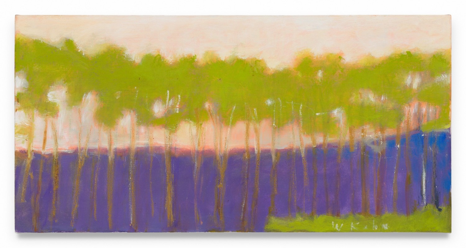 Green Trees, 2011, Oil on canvas, 16 x 32 inches, 40.6 x 81.3 cm, MMG#19743