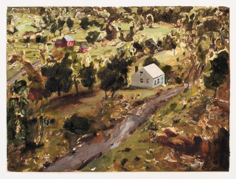 This is the Before (from Diptych VI), 2014/2015, Monotype, 5 x 7 inches, 12.7 x 17.8 cm, AMY#28289.1