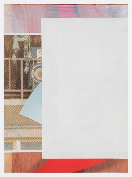 Untitled Composite, 2016, Oil and UV cured ink on paper, 30 x 22 inches, 76.2 x 55.9 cm, AMY#28531