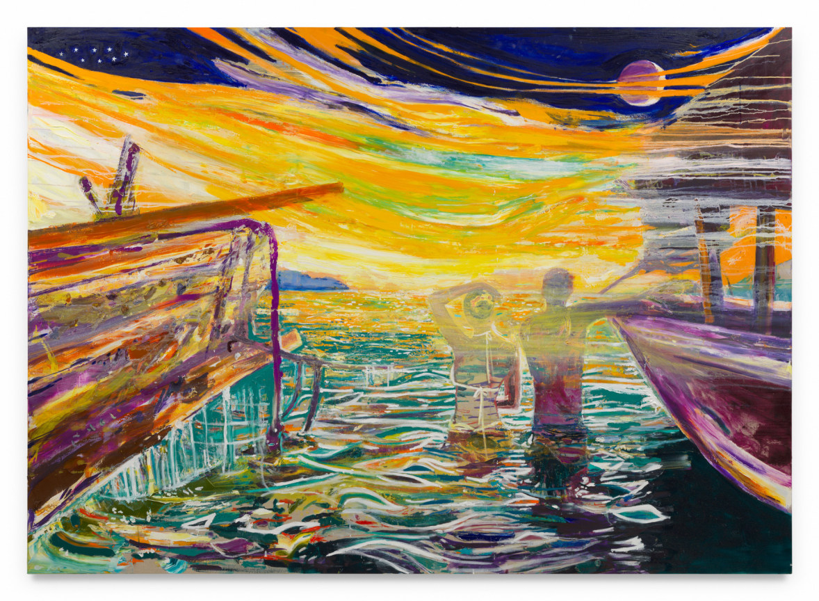 Bathers, 2025, Oil on linen, 70 x 98 inches, 177.8 x 248.9 cm, MMG#37738