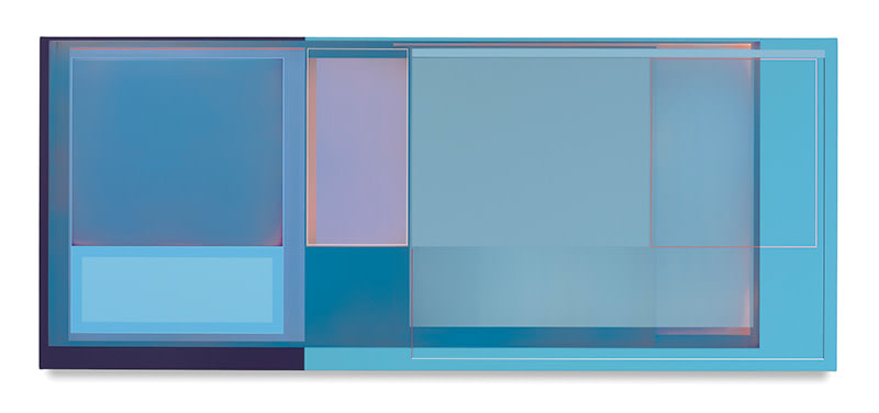 Pool House, 2016, Acrylic on canvas, 30 x 72 inches, 76.2 x 182.9 cm, AMY#28231