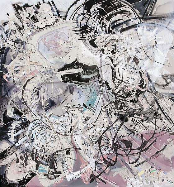 The General: In the Garden, 2011, Acrylic, oil and collage on canvas, 