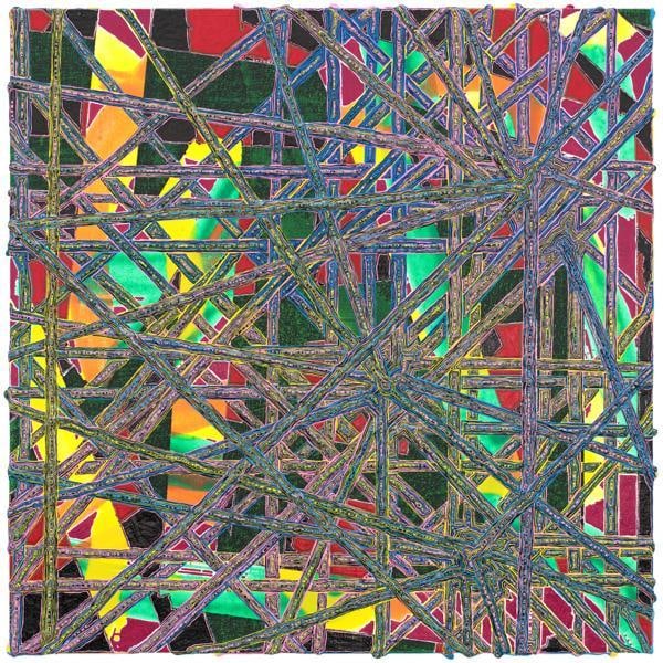 Steven Charles, piblye, 2014, Acrylic on wood, 12 x 12 inches, 30.5 x 30.5 cm, A/Y#21951