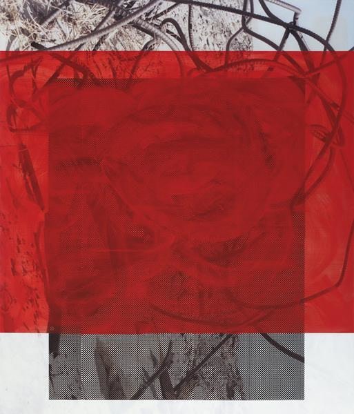 Kevin Appel, Posterity&#039;s Option, 2014, Acrylic, oil, and UV cured ink on canvas over panel, 84 x 72 inches, 213.4 x 182.9 cm, A/Y#21415