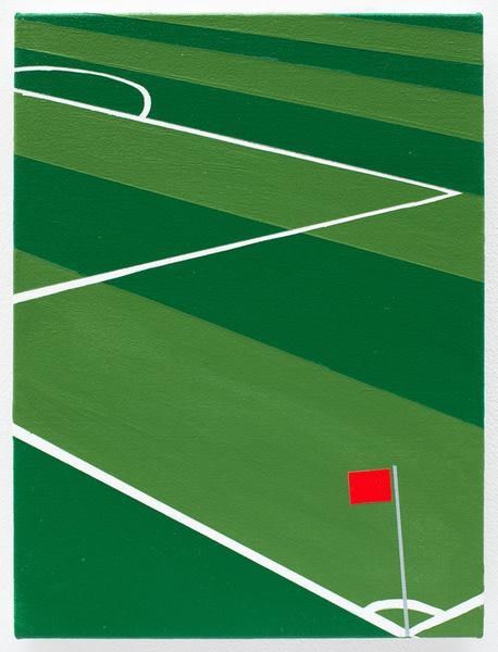 The Pitch, 2016, Acrylic on canvas, 12 x 9 inches, 30.5 x 22.9 cm, AMY#28133