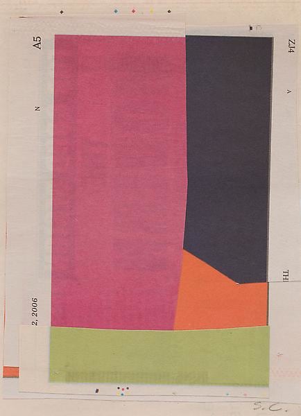 &quot;Bridgeport, Wyoming,&quot; 2010, NYT newsprint collage, 7 1/4 x 5 1/4 inches, 18.4 x 13.3 cm, A/Y#20139