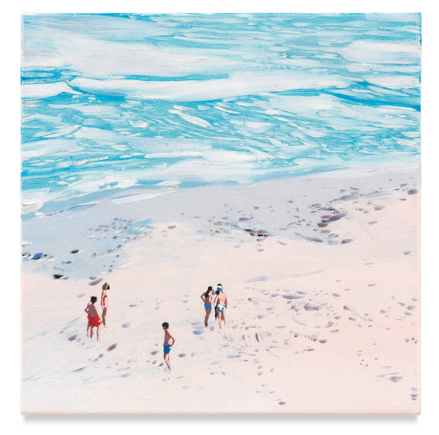 No Name (Beach), 2019, Mixed media oil on canvas, 14 x 14 inches, 35.6 x 35.6 cm,&nbsp;(MMG#32073)