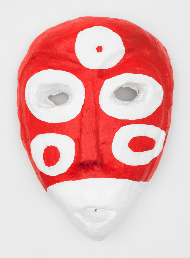 Efe Bes, Da Bighedz 1, 2023, Ceramic, 10 1/8 x 7 1/8 x 2 5/8 inches, 25.7 x 18.1 x 6.7 cm, MMG#35850, &nbsp;