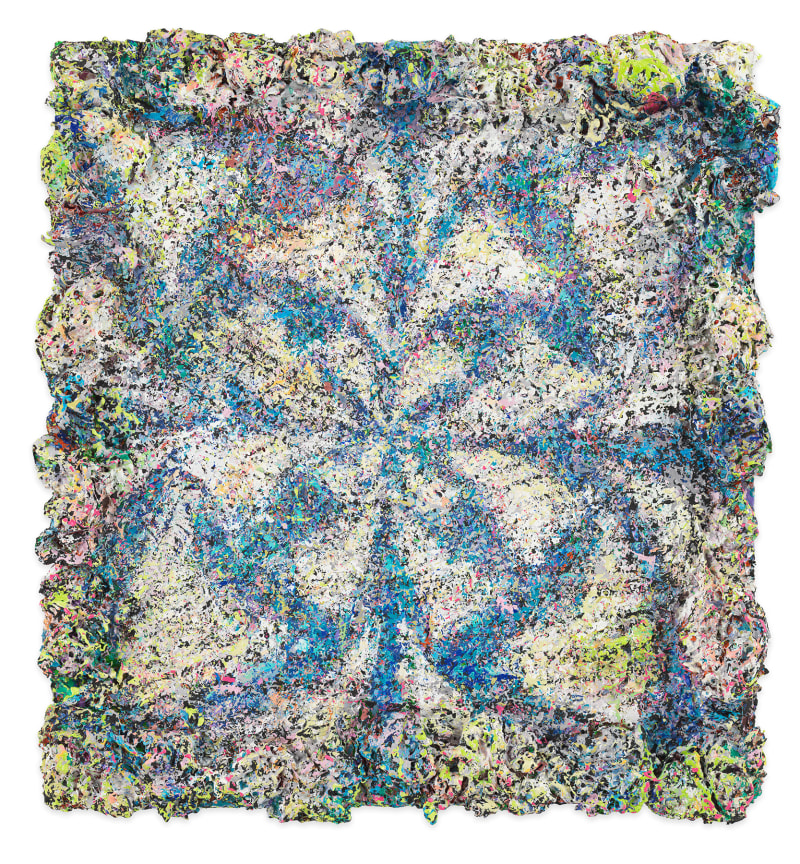 DeepDrippings (Upper Haze Version), 2020, Oil on board, 20 1/2 x 18 3/4 inches, 52.1 x 47.6 cm, MMG#32147