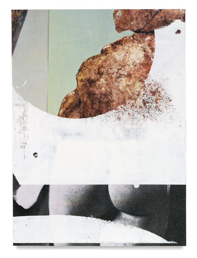 Kevin Appel, Untitled Composite, 2017, Oil and UV cured ink on paper