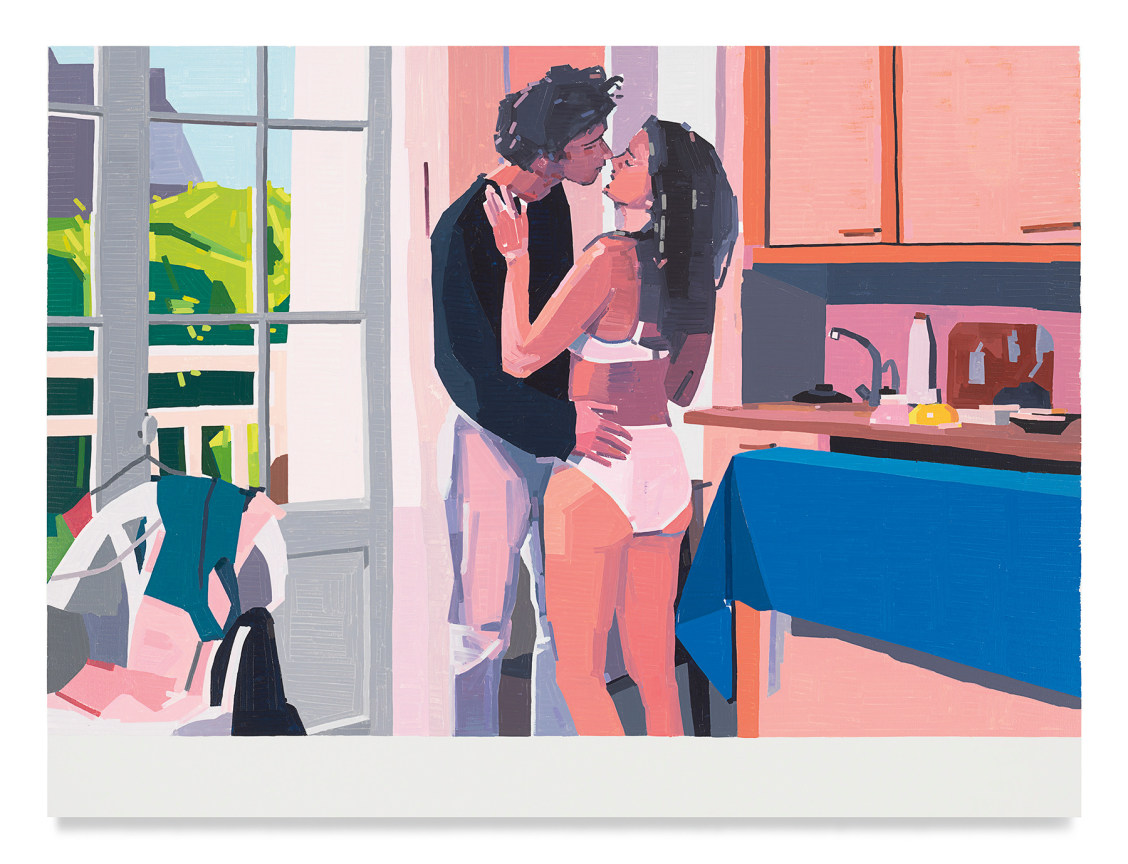 Guy Yanai,&nbsp;Saint-Malo (A Summer&#039;s Tale), 2020, Oil on canvas, 59 x 78 3/4 inches, 150 x 200 cm