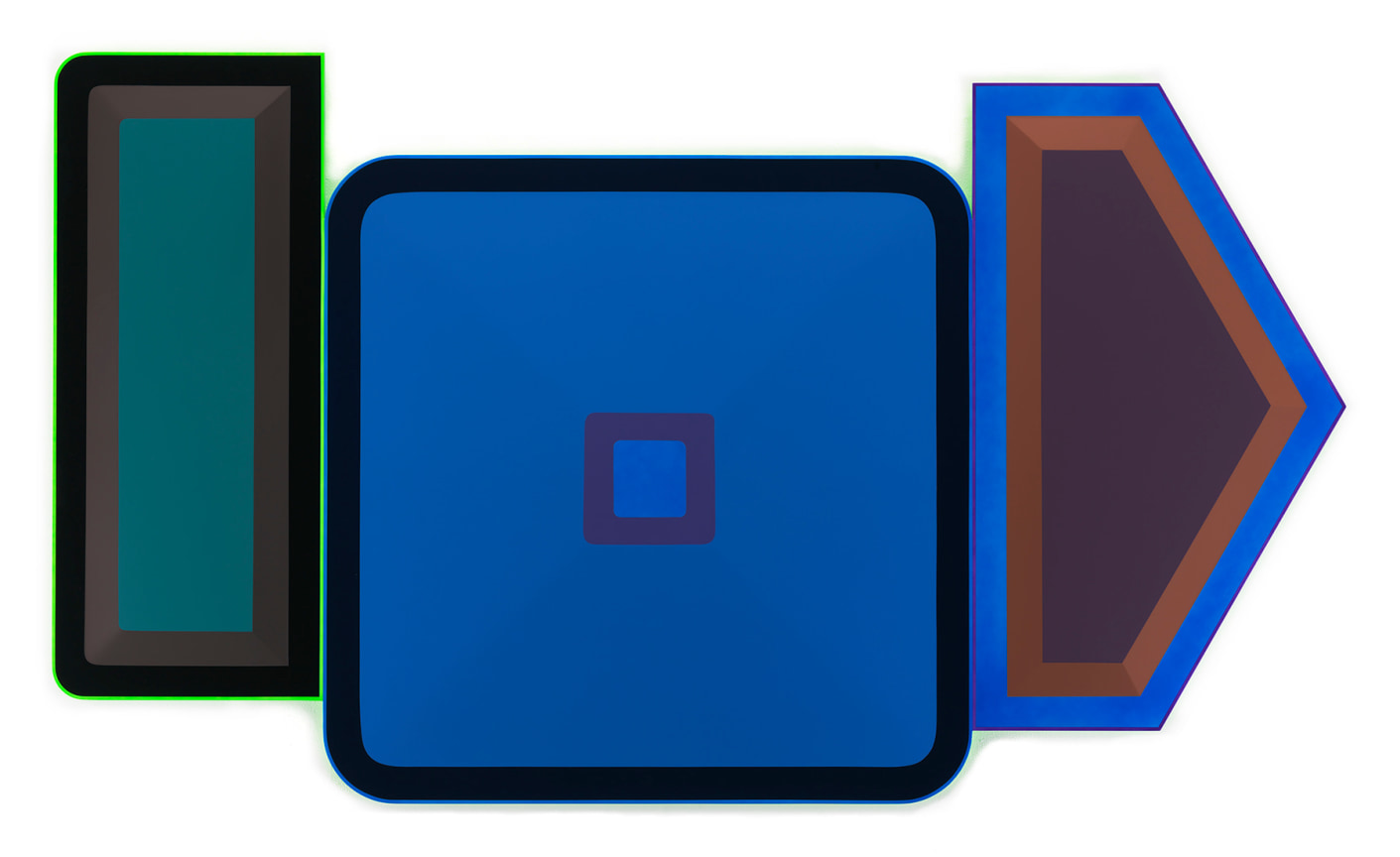 Untitled (Sleepiness, Depression, Alcoholism), 2018,&nbsp;Urethane paint on wood,&nbsp;55 x 97 x 2 inches,&nbsp;139.7 x 248.9 x 5.1 cm,&nbsp;Signed and dated (verso),&nbsp;MMG#30405