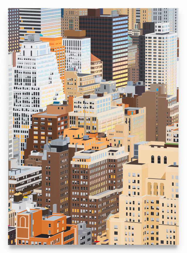 Daniel Rich, Manhattan (Westside), 2024, Acrylic on dibond, 79 x 57 inches, MMG#37119