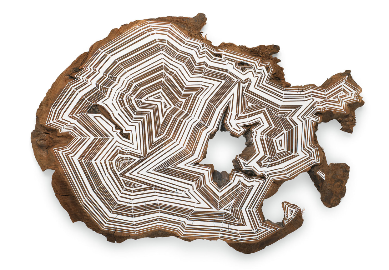 Filling, 2017, Acrylic on maple, 26 x 35.5 inches, 66 x 90.2 cm, MMG#29782