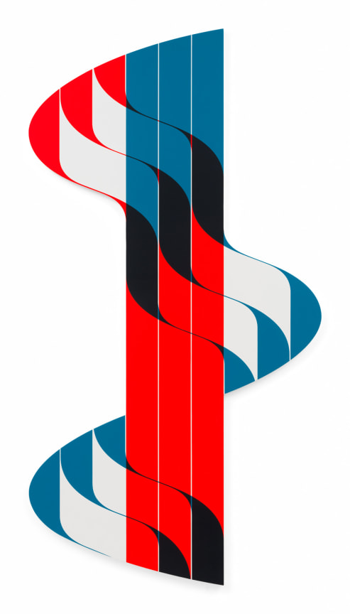 Out Crossing, 2024, Acrylic on canvas, 74 3/4 x 43 1/4 inches, 189.9 x 109.9 cm, MMG#37490