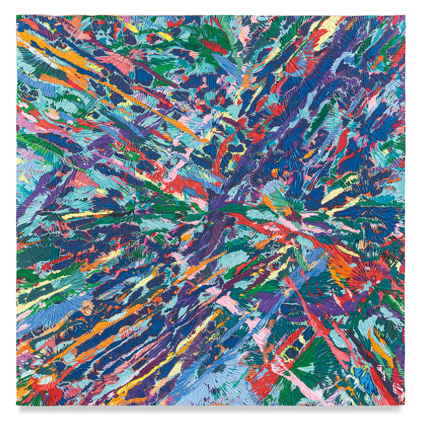 Untitled #4, 2022, Acrylic on panel, 30 x 30 inches, 76.2 x 76.2 cm, MMG#34112