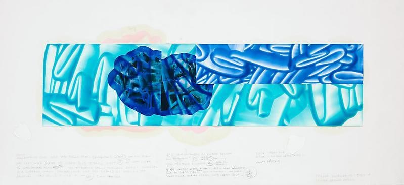DAVID REED, &quot;Studio Still: #15, 2012,&quot; 2012, Oil and alkyd on illustration board, 12 1/2 x 27 5/8 inches, 31.8 x 70.2 cm, A/Y#20271