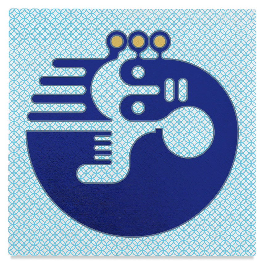 Mindscape 54, 2019,&nbsp;Acrylic and metal leaf on linen,&nbsp;24 x 24 inches,&nbsp;61 x 61 cm,&nbsp;MMG#31690