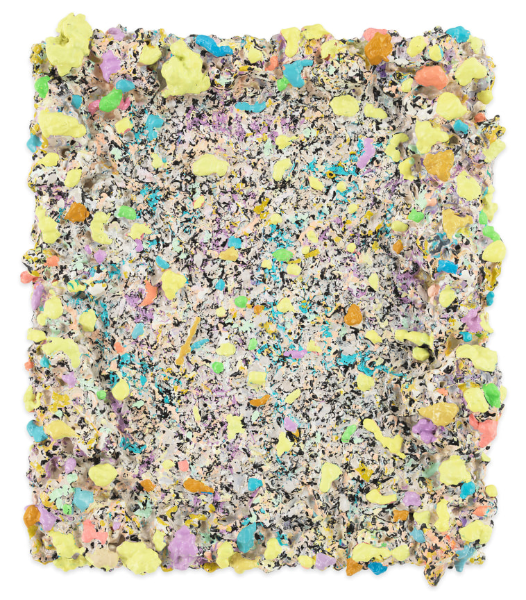 DeepDrippings (More Host Than Virus Version II), 2019, Oil on board, 12 1/4 x 10 1/2 inches, 31.1 x 26.7 cm, (MMG#31971)