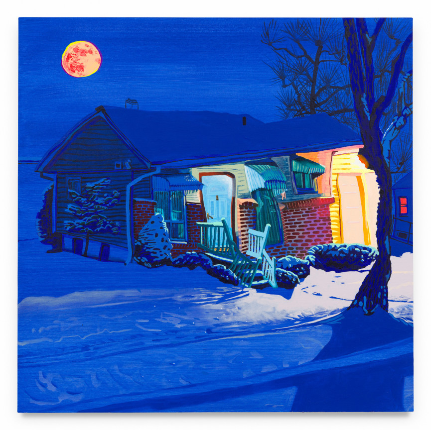 It would seem that you have no explanation for what you have done. You have shed the blood of so many Christian souls, and yet... before me now, all I see is a... young and vain and foolish man so easily riled, so easily beguiled. &mdash;Catherine, The King (2019), 2025, Acrylic on canvas, 36 x 36 inches, 91.4 x 91.4 cm, MMG#37830