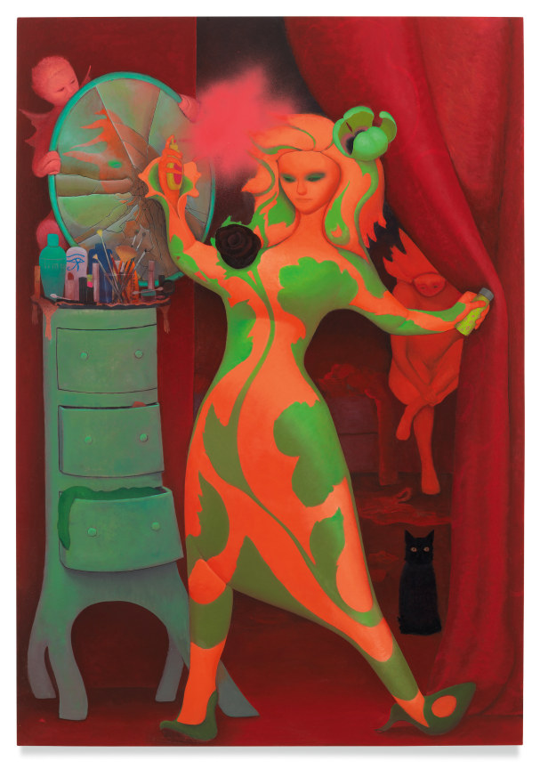 Forever Young, 2020, Enamel on canvas, 60 x 42 inches, 152.4 x 106.7 cm, MMG#32158, &nbsp;