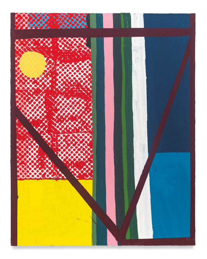 Electric Roulette, 2022, Acrylic and marble dust on canvas, 60 x 48 inches, 152.4 x 121.9 cm, MMG#35086