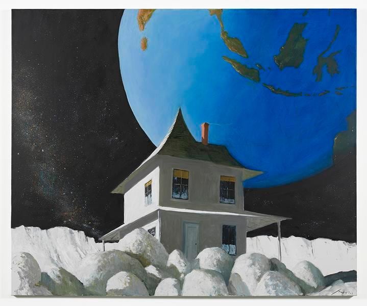 Sunset at Cape Laplace, 2014, Oil on canvas, 60 x 72 inches, 152.4 x 182.9 cm, AMY#22377