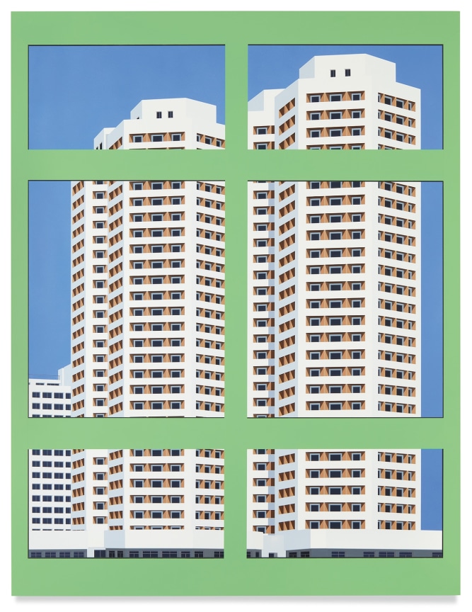 Nostalgia of the Infinite (Green Window), 2019,&nbsp;Acrylic on dibond,&nbsp;61 1/2 x 47 1/4 inches, 156 x 120 cm, MMG#32143