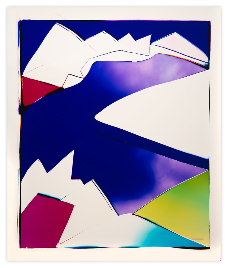 Deep Sky River, 2021, Analog Chromogenic Photogram, on Fujiflex, Unique, 26 1/2 x 22 1/8 inches, 67.3 x 56.2 cm, MMG#33792