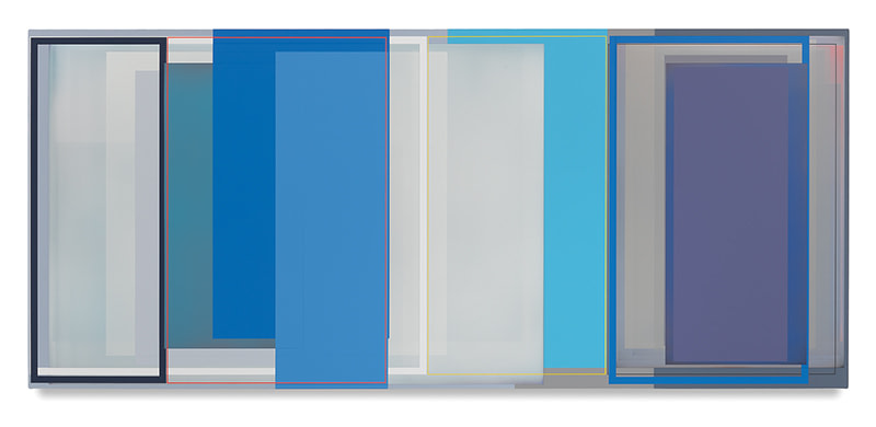 Patrick Wilson, Road Trip, 2018, Acrylic on canvas, 35 x 80 inches, 88.9 x 203.2 cm, MMG#30111
