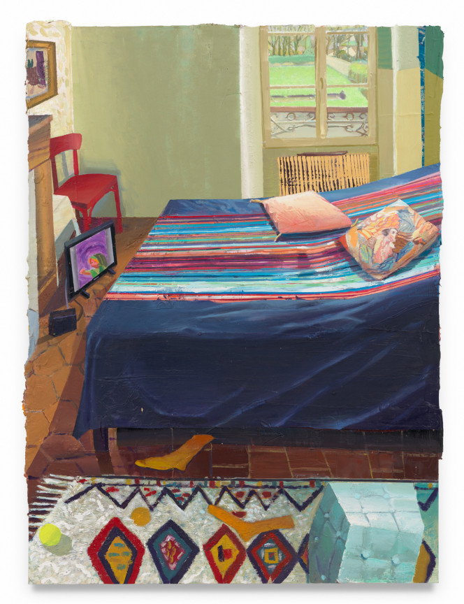 Game Over, 2024, Oil on canvas, 75 3/4 x 56 1/2 inches, 192.4 x 143.5 cm, MMG#37646