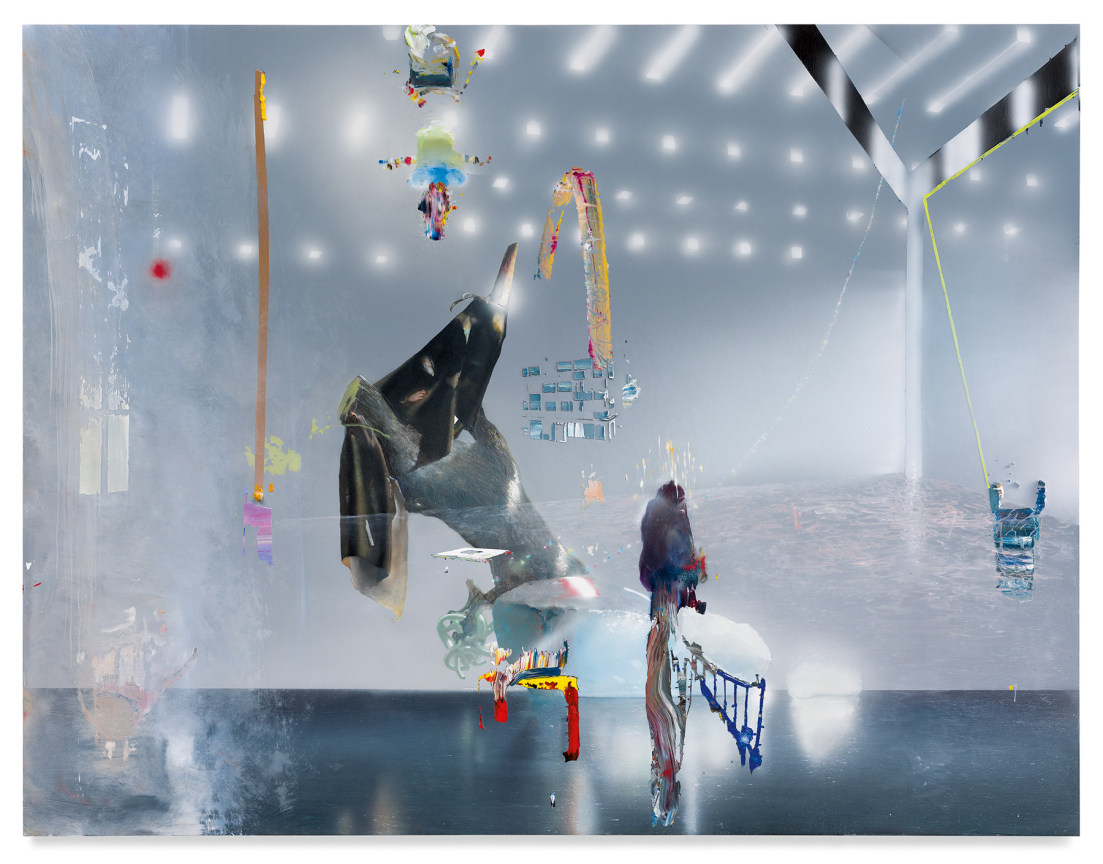 I Watched The Fire That Grew So Low, 2021, Acrylic on canvas over panel, 70 1/2 x 92 inches, 179.1 x 233.7 cm,&nbsp;MMG#33046