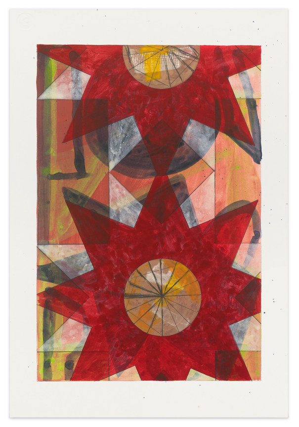 Roy Dowell,&nbsp;untitled #1184, 2021, Acrylic on paper, 18 x 12 inches, 45.7 x 30.5 cm