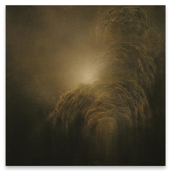 Untitled, 2017, Pigment and gold dust on linen, 24 x 24 inches, 61 x 61 cm, AMY#29581