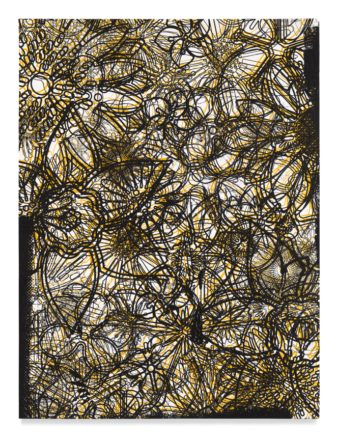 Flowers (Hoag&#039;s Object), 2022, Acrylic on wood panel, 24 x 18 inches, 61 x 45.7 cm, MMG#34676